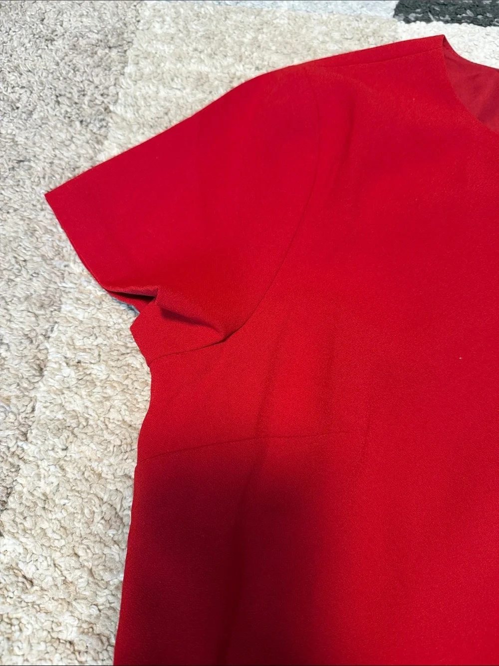 LOFT Outlet short sleeved dress, red, size 14 EUC!